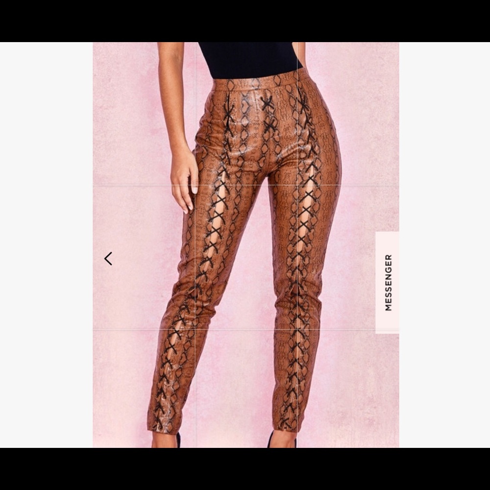 Sophina Snake Print Pants - House of CB